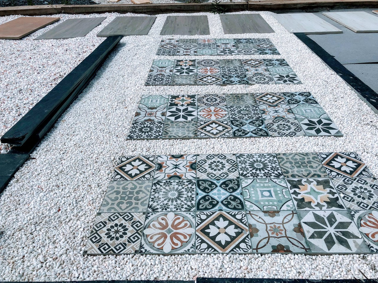 Losas Mosaico | 100x50x2 cm. | Palet 36 u.